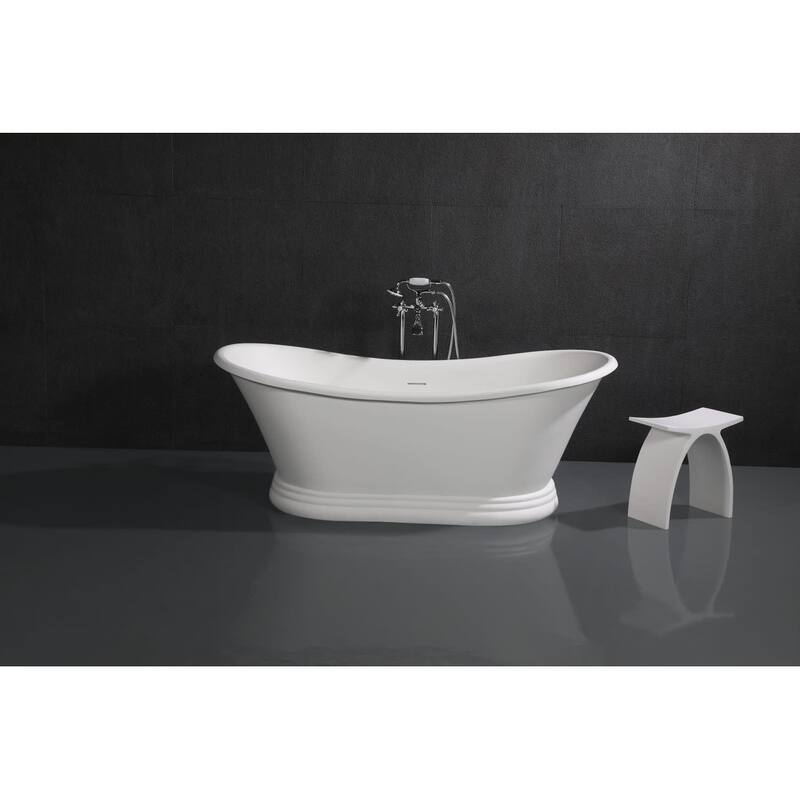 Kingston Brass VRTDS673026 Arcticstone 67" Pedestal Solid Surface
