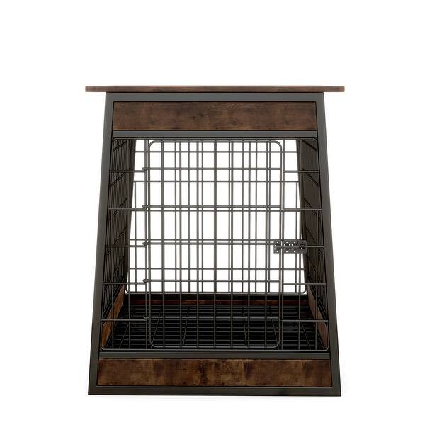 Furniturestyle Pet Crate 2in1 Configurable Pet Crate and Gate Wooden