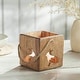 preview thumbnail 1 of 4, Bunny Hop Wooden Bunny Cutout Box w/ Twine 4.75x5x5