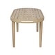 preview thumbnail 26 of 29, Christopher Knight Home - Solmere Outdoor Dining Table, Acacia Wood Frame with Slatted Oval Top & Non-Slip Foot Pads - 70.08" L