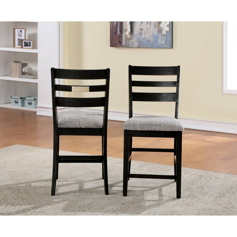 Vilo Home Palmero Black Pub Chairs (Set of 2)