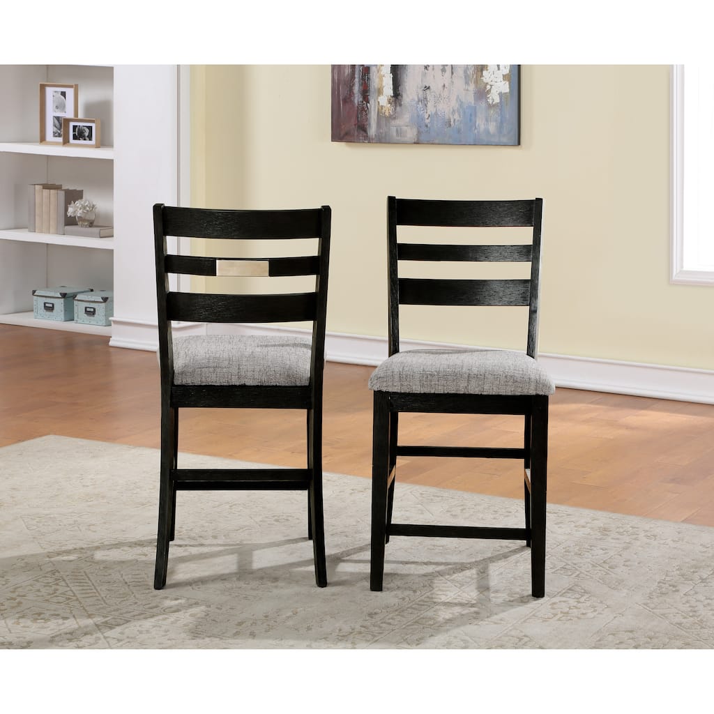 Vilo Home Palmero Black Pub Chairs (Set of 2)