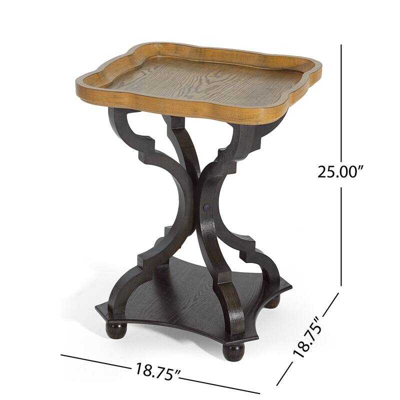 Bevier French Country Accent Table with Square Top by Christopher Knight Home