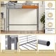 preview thumbnail 21 of 28, Costway Twin Size Loft Bed Heavy Duty Metal Loft Bed Frame with Safety