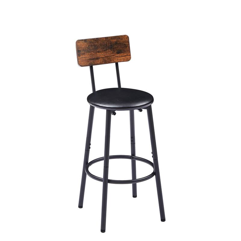 Chichoice Round Upholstered Bar Stool Set of 2 with Table
