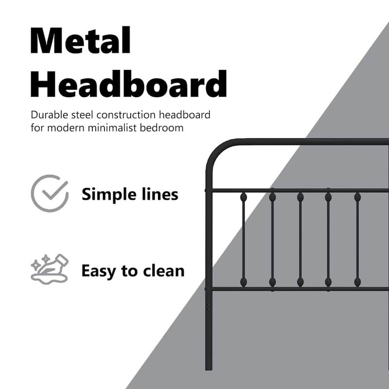 vidaXL Classic Metal Headboard