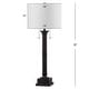 preview thumbnail 3 of 7, SAFAVIEH Lighting 35-inch Estilo Column Dark Grey Table Lamp (Set of 2)