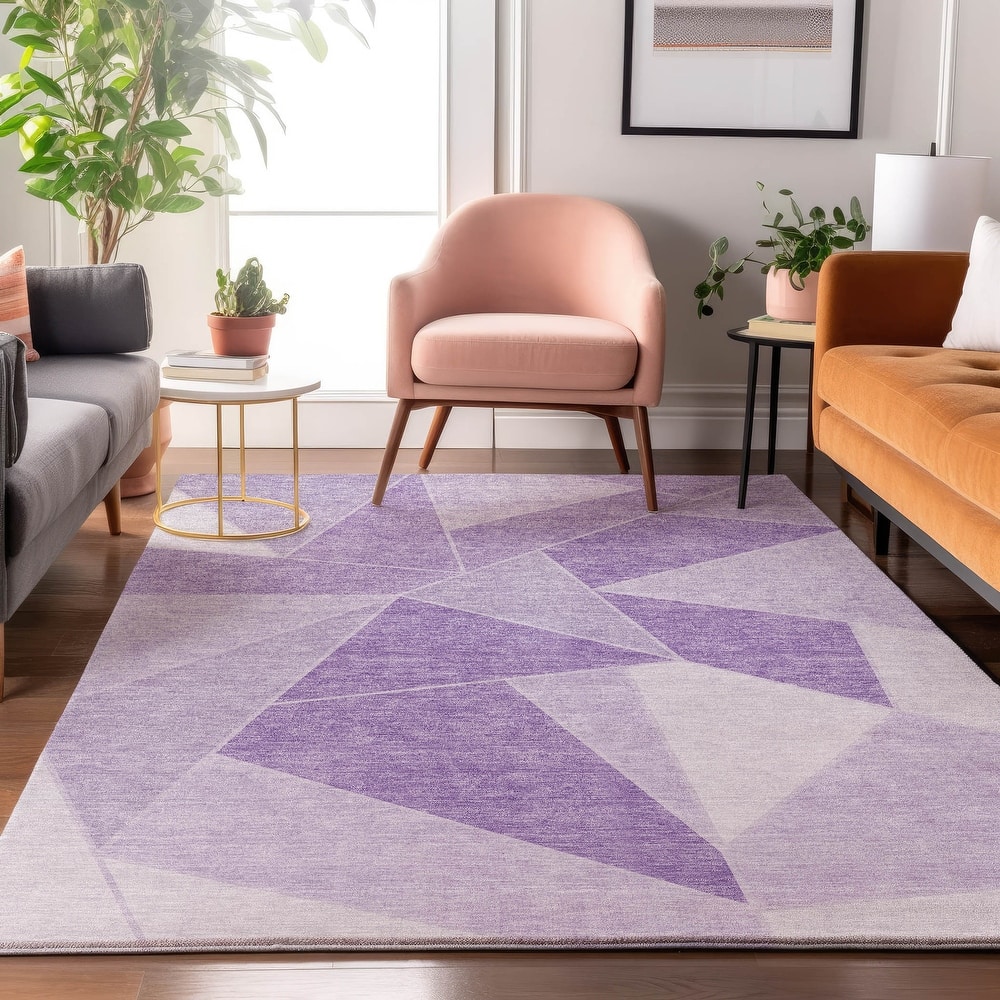 Premium Washable Super Soft Contemporary Mosaic Mayfield Rug