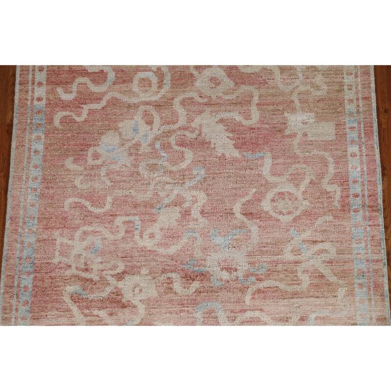 Hand Knotted Oriental 100% Wool Carpet Traditional Abstract Coral Art Deco Area Rug - 5' 0'' X 3' 10''