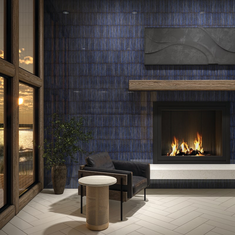 Daltile Iridescent Isles 2" x 9" Glazed Porcelain Wall Tile (36 PC Per Carton) (5.72 SQFT Per Carton)