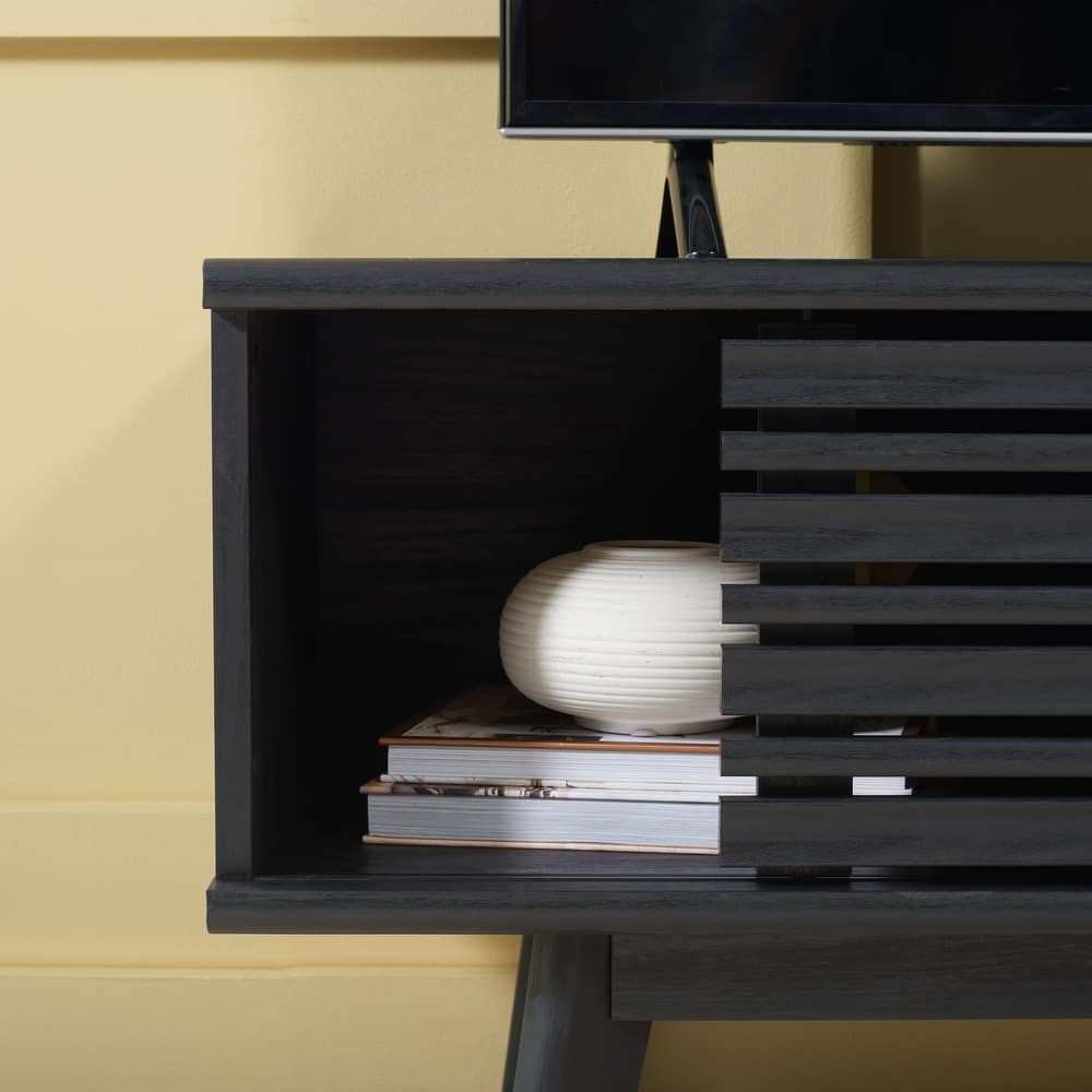 SAFAVIEH Shenna Walnut 47-inch Storage Media TV Stand - 47" W x 15" L x 19" H - 46Wx15Dx19H