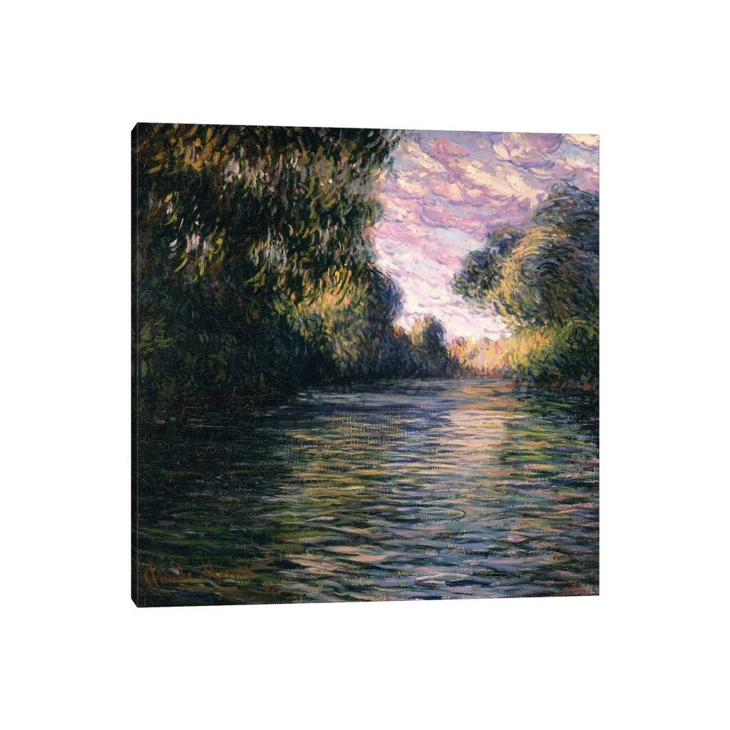 iCanvas "Morning on the Seine, 1897" by Claude Monet Canvas Print