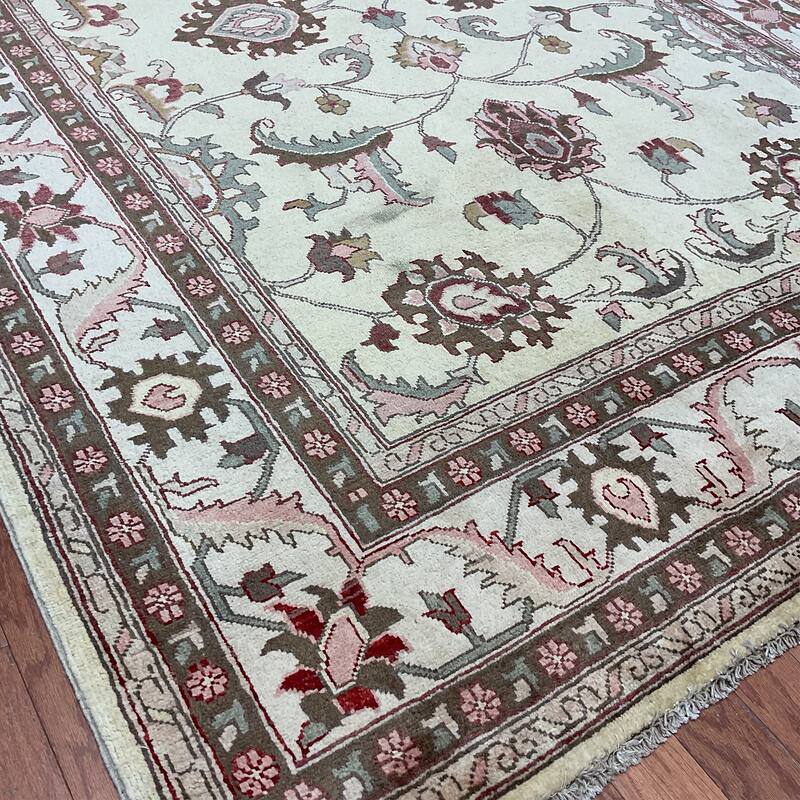 HERAT ORIENTAL Handmade Oushak Wool Rug - 6' x 8'10"