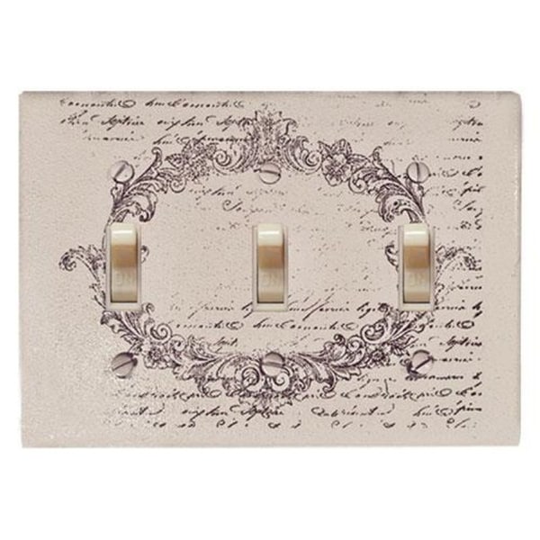 Vintage Postcard Triple Switchplate Cover