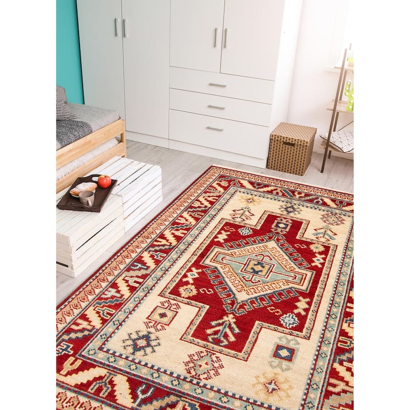 ECARPETGALLERY Hand-knotted Jules Serapi Red Wool Rug - 5'4 x 7'10