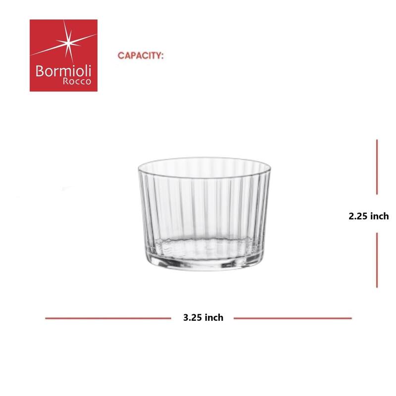 Bormioli Rocco Set of 12 Exclusiva Rum Glasses - 7.25 oz