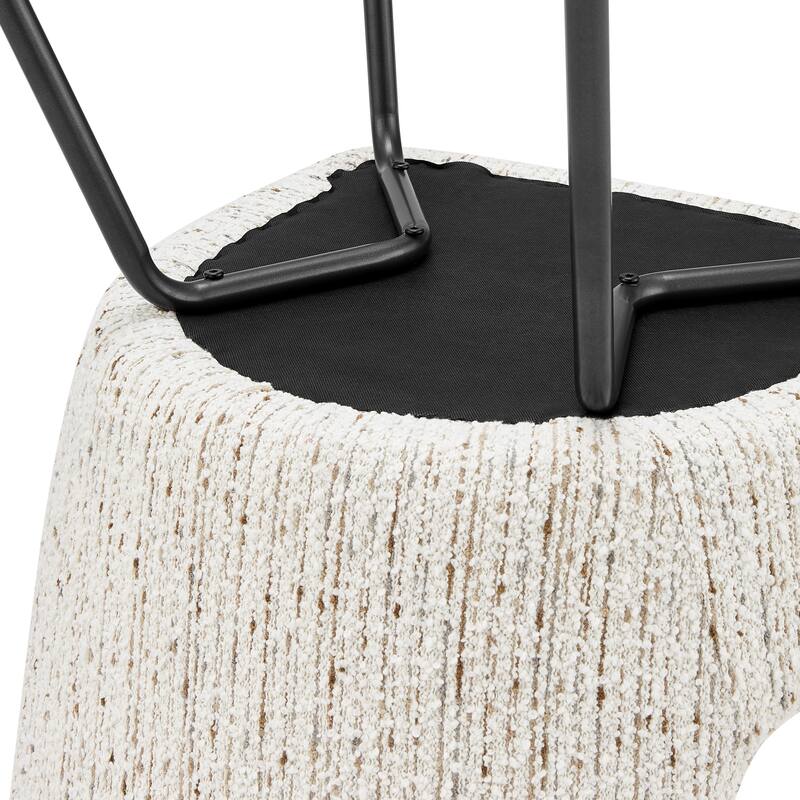 NPD Furniture Katrisa Boucle Dining Side Chair (Set of 2)