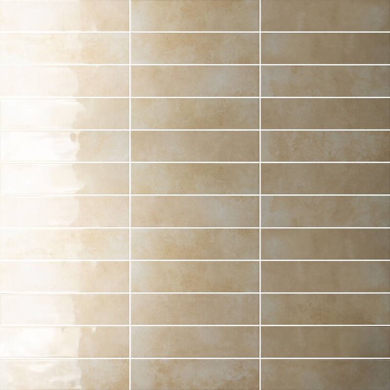 Melanie 3" x 12" Zellige Subway Wall Tiles