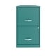 preview thumbnail 2 of 19, Space Solutions 18in. 2 Drawer Metal File Cabinet, Teal