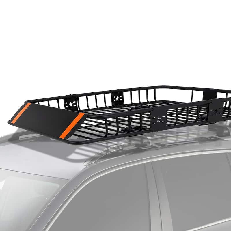 Roof Rack Basket Carrier with Extension Car Top Luggage Holder
