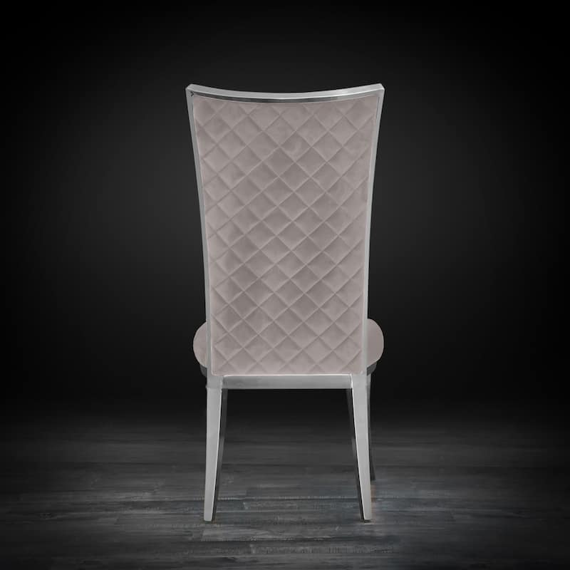 Massimo Silver Stainless Steel Dining Chair