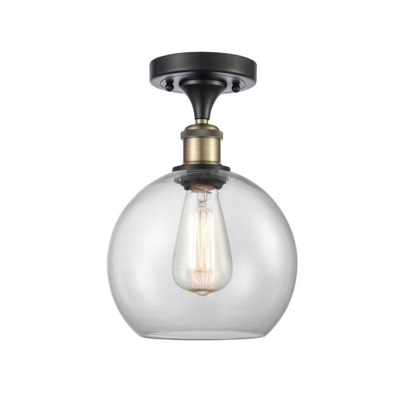 Innovations Lighting Ballston Athens - 1 Light 8" Semi-Flush Mount