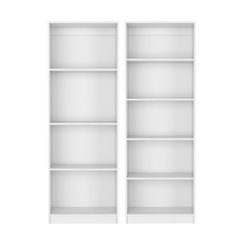 2 Piece Living Room Set with 2 Bookcases for Office,Living Room ,Apartment, White