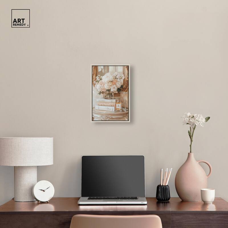 Mirror and Classy Glam Books Canvas by Art Remedy
