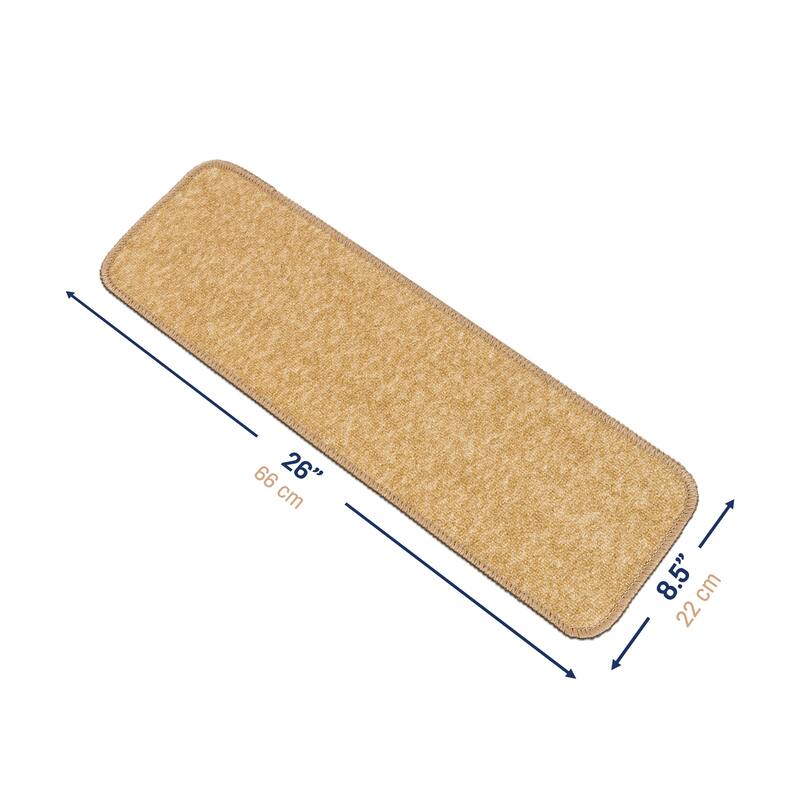 Beverly Rug Stair Runners for Wooden Steps, Stair Treads Carpet Non Slip, 8.5''x26''