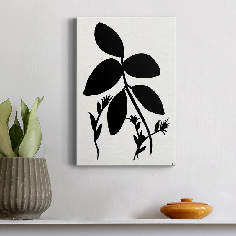 Silhouette Garden II Premium Gallery Wrapped Canvas - Ready to Hang