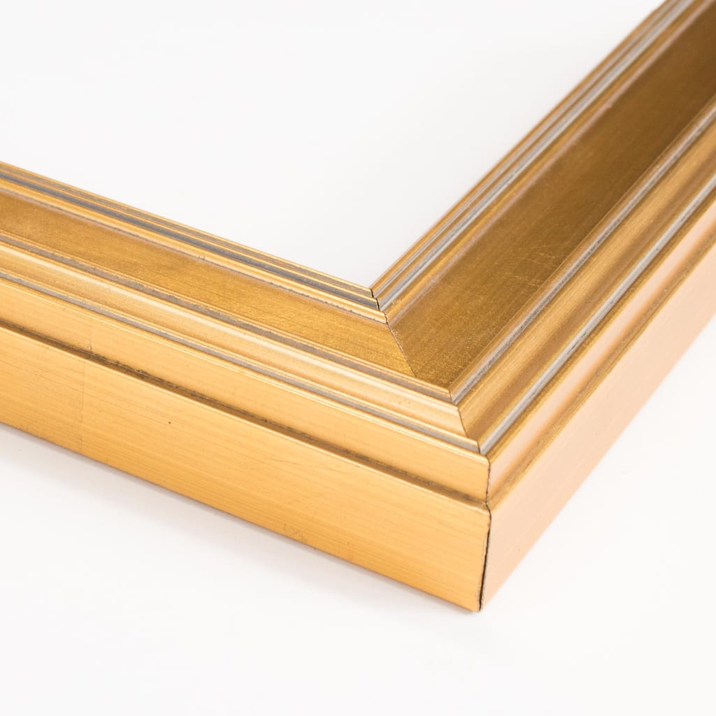 15x23 Frame White & Yellow Solid Wood Picture Frame Width 2 Inches | Interior Frame Depth 0.625 Inches