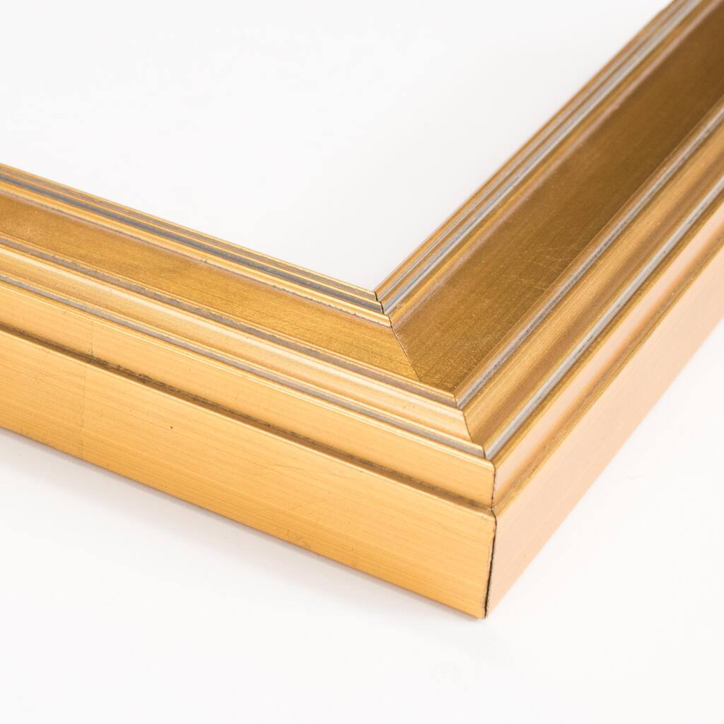 8x58 Frame White & Yellow Solid Wood Picture Frame Width 2 Inches | Interior Frame Depth 0.625 Inches