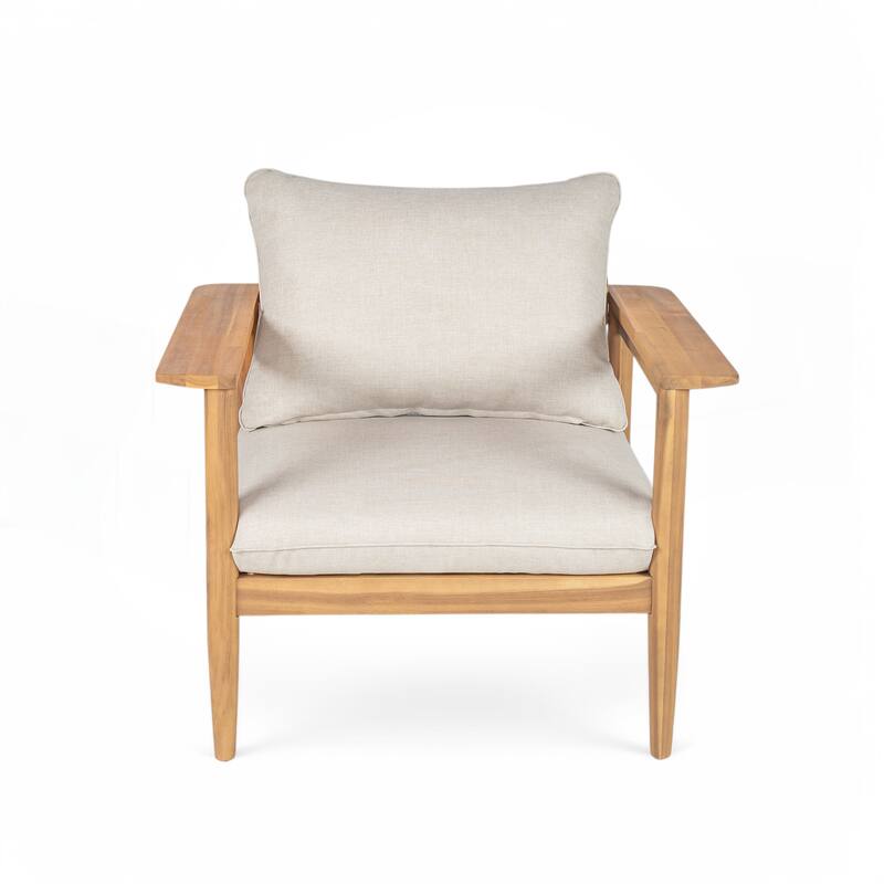 Outdoor Acacia Wood Lounge Chair - 1-Piece