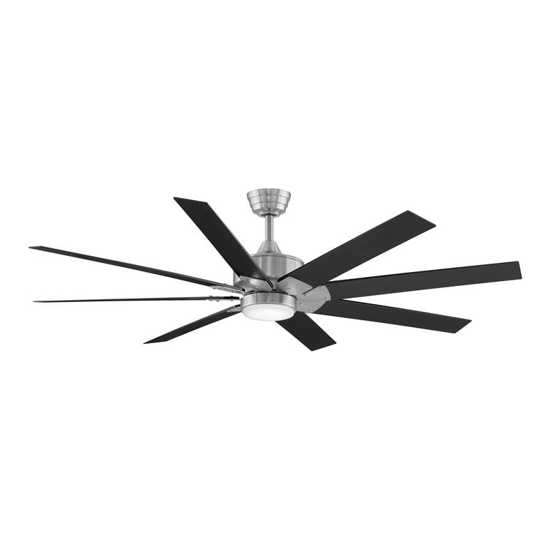 Levon Custom Indoor Ceiling Fan DC Motor - Brushed Nickel