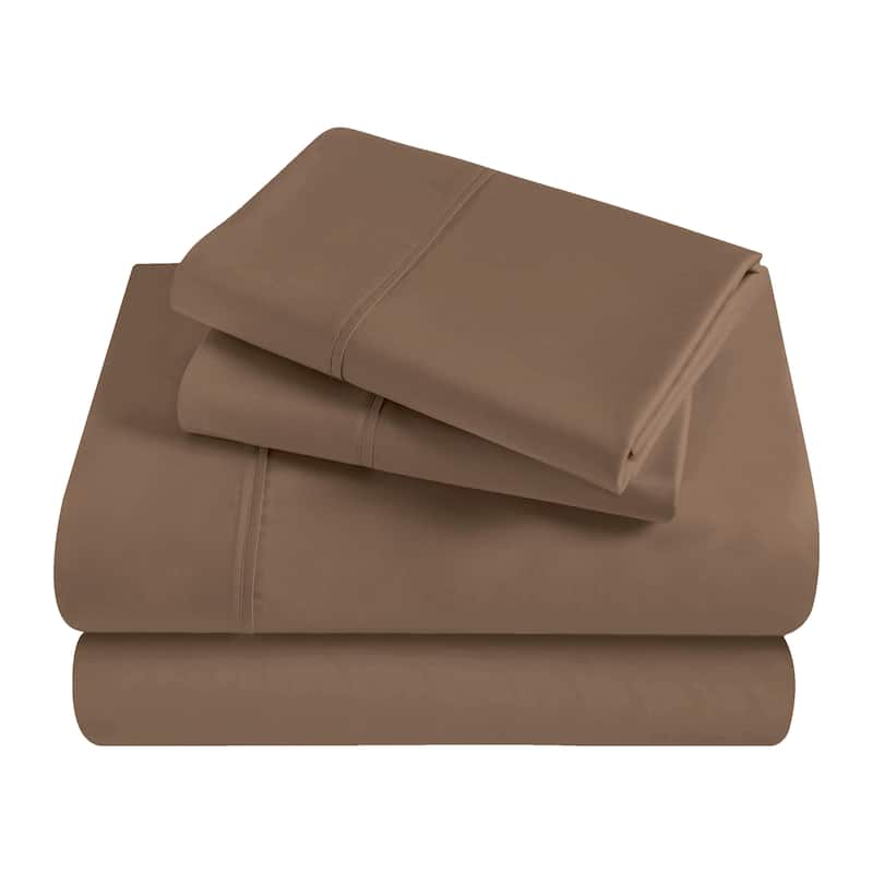 Superior Egyptian Cotton 300 Thread Count Solid Deep Pocket Sheet Set