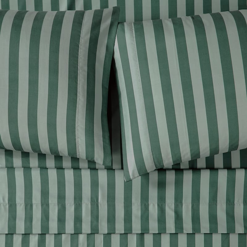 Truly Soft Weston Stripe 4 Piece Sheet Set - Twin XL - Green