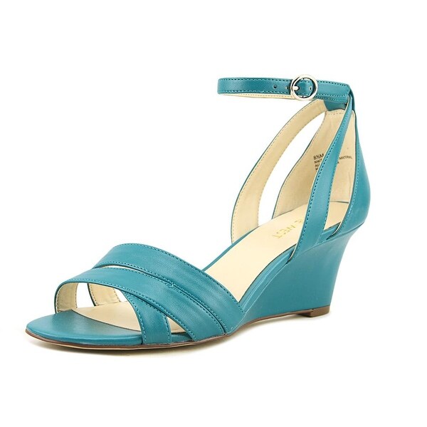 nine west teal shoes