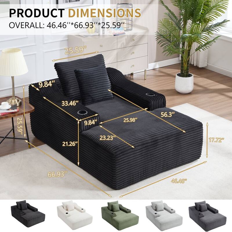 Oversized Sleeper Sofa for Living Room Deep Seat Lounge