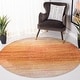 preview thumbnail 48 of 171, SAFAVIEH Adirondack Wilmy Ombre Distressed Rug 4' Round - Orange/Red