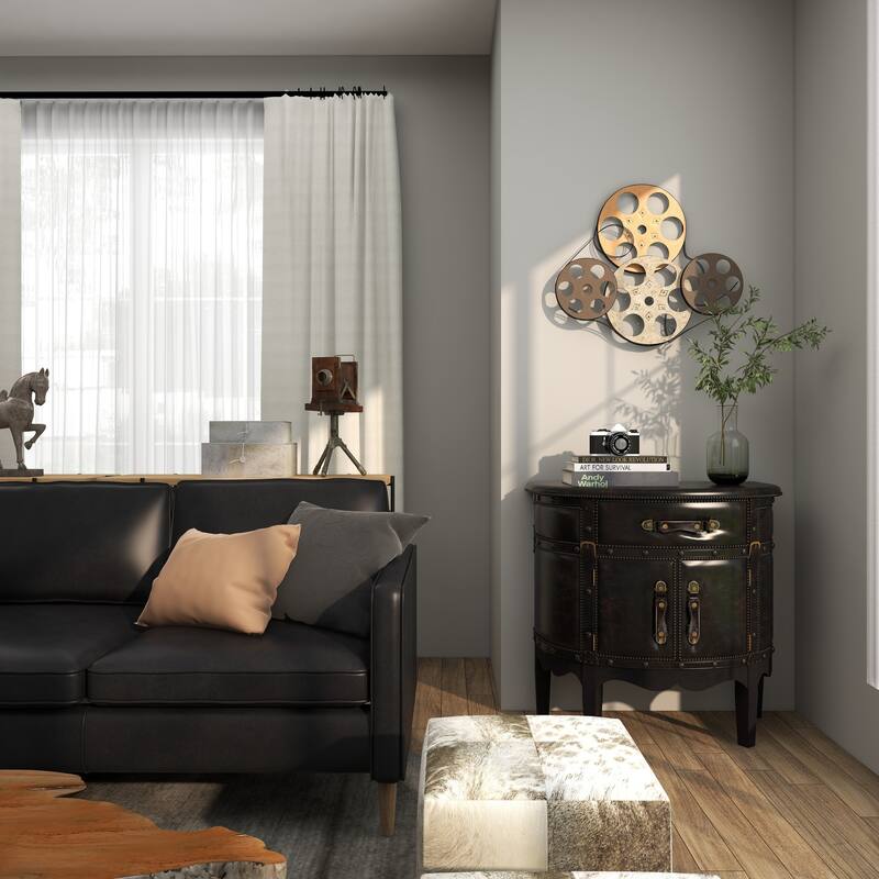 Multi Colored Metal Vintage Movie Reel Film Home Wall Decor