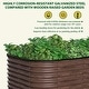 preview thumbnail 3 of 39, VEIKOUS 24''H Galvanized Raised Garden Bed, Durable Outdoor Planter Box with Rust-Resistant Steel