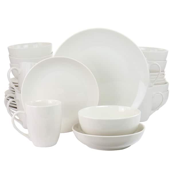 slide 2 of 5, Elama Iris 32 Piece Porcelain Dinnerware Set - 8' x 10'