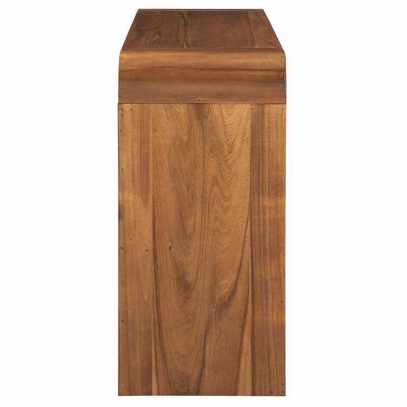 Console Table with Fluted Drawer & Thick Legs