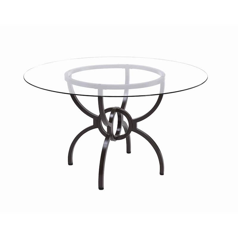 Brendelle Gunmetal Dining Table Base