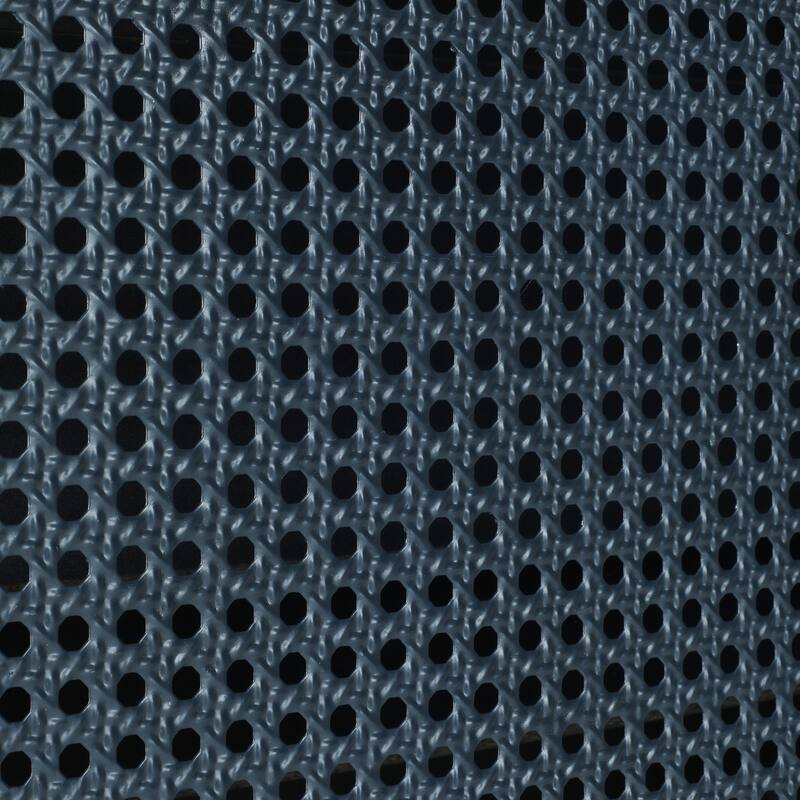 Modern Metal Door Shoe Cabinet with Rattan-Style Panels, Freestanding Shoe Rack Storage for Entryway with Adjustable Shelves