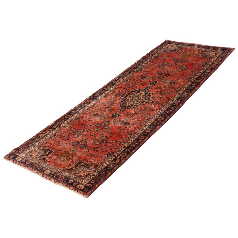 ECARPETGALLERY Hand-knotted Andelz Copper Wool Rug - 3'3 x 9'1