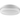 Hard Nox Collection White 12" Die Cast Round Flush Mount Light - 11.9 in x 11.9 in x 3 in