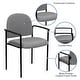 preview thumbnail 36 of 43, Comfort Stackable Steel Side Reception Chair with Arms