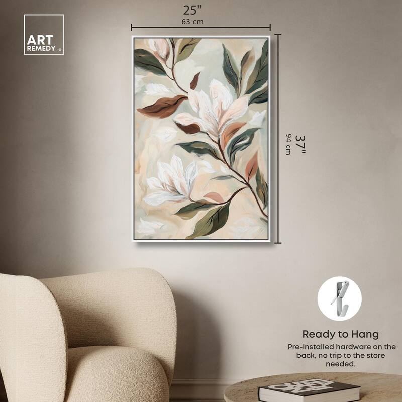 Soft Magnolia II Canvas by Art Remedy