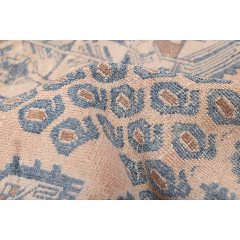 ECARPETGALLERY Hand-knotted Antalya Vintage Beige Wool Rug - 5'2 x 6'7